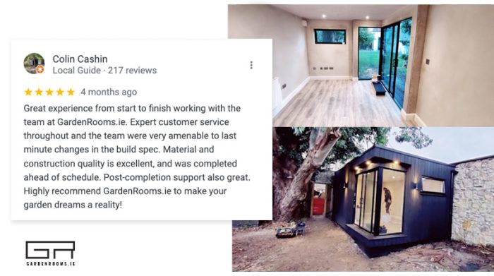 Garden Rooms Tops 100 5 Star Reviews On Google   Garden Rooms Ireland Review 700x391 